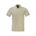 Beige Baumwoll-Poloshirt für Herren
