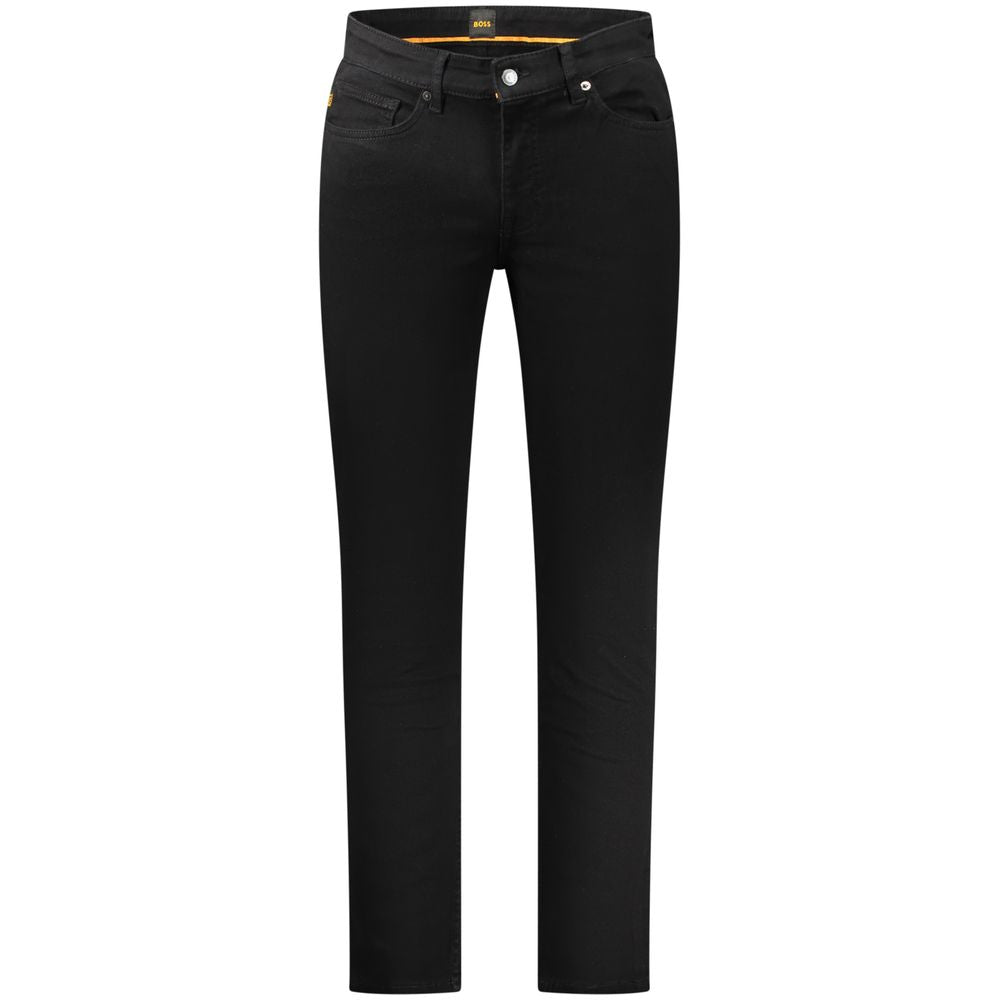 Schwarze Baumwoll-Jeans aus Denim
