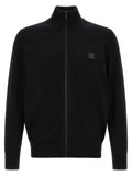 Schwarzer Baumwollcardigan Hugo Boss