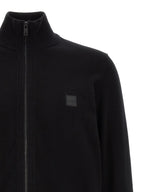 Schwarzer Baumwollcardigan Hugo Boss