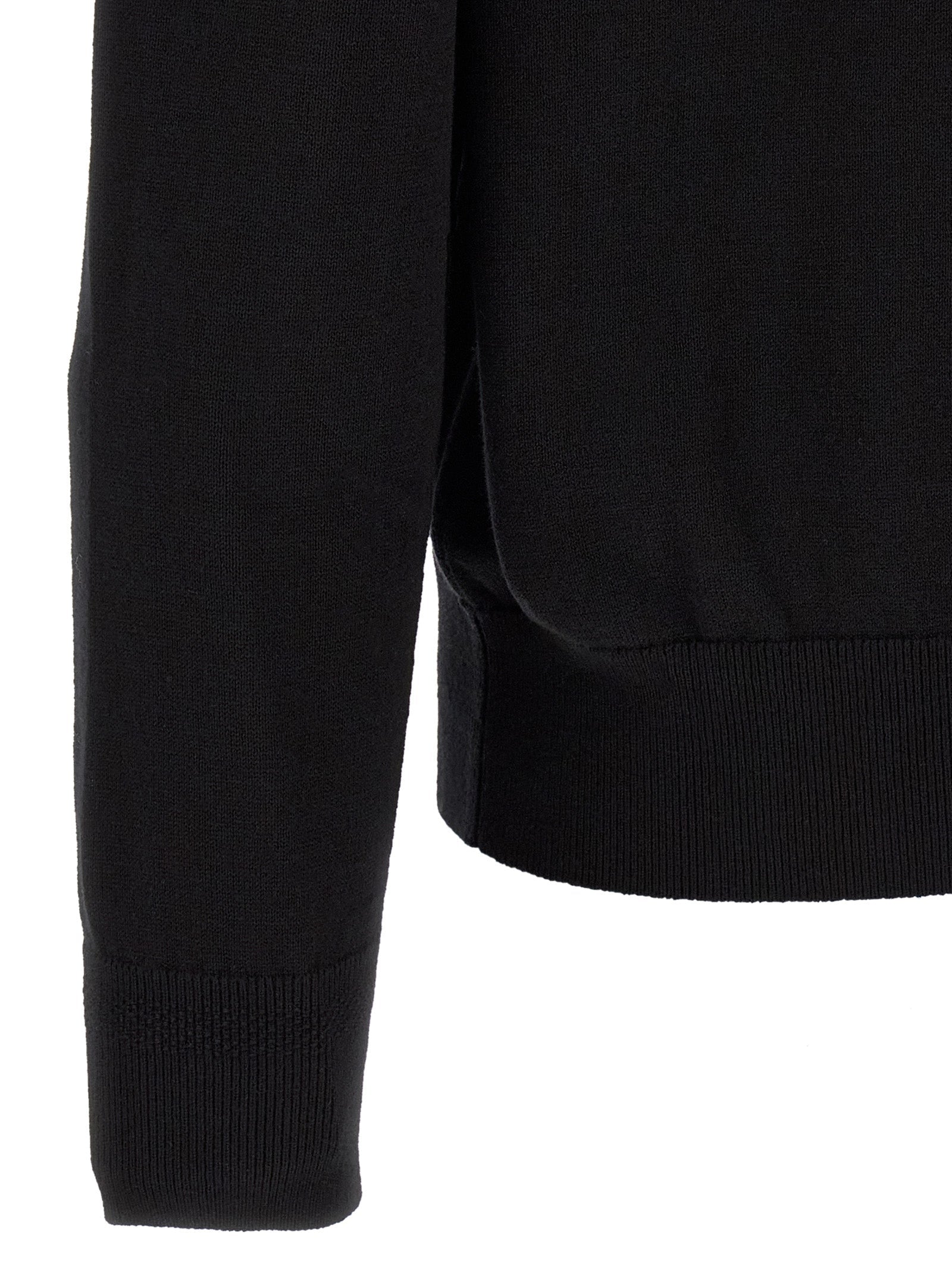 Schwarzer Baumwollcardigan Hugo Boss