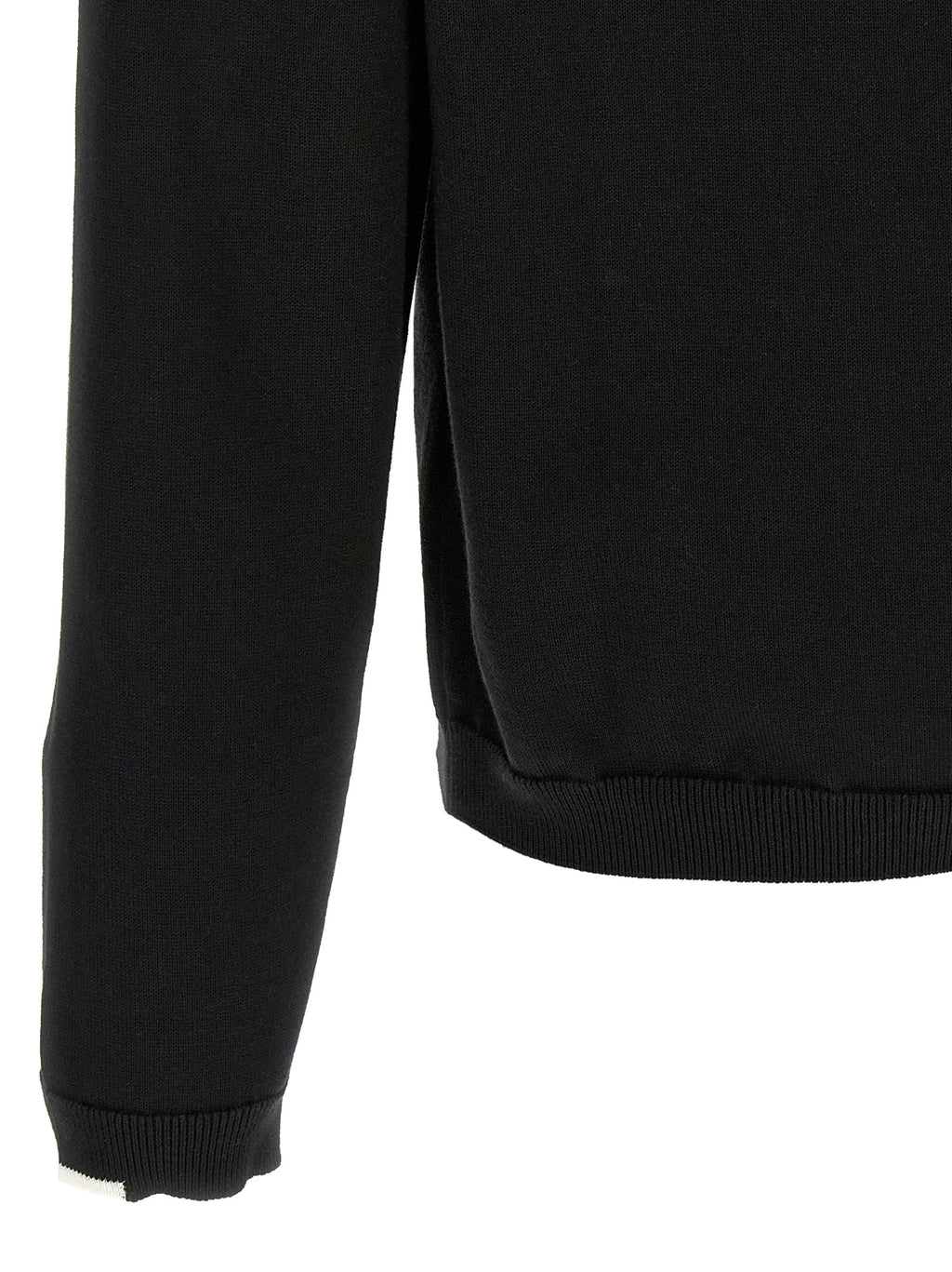 Schwarzer Baumwollcardigan