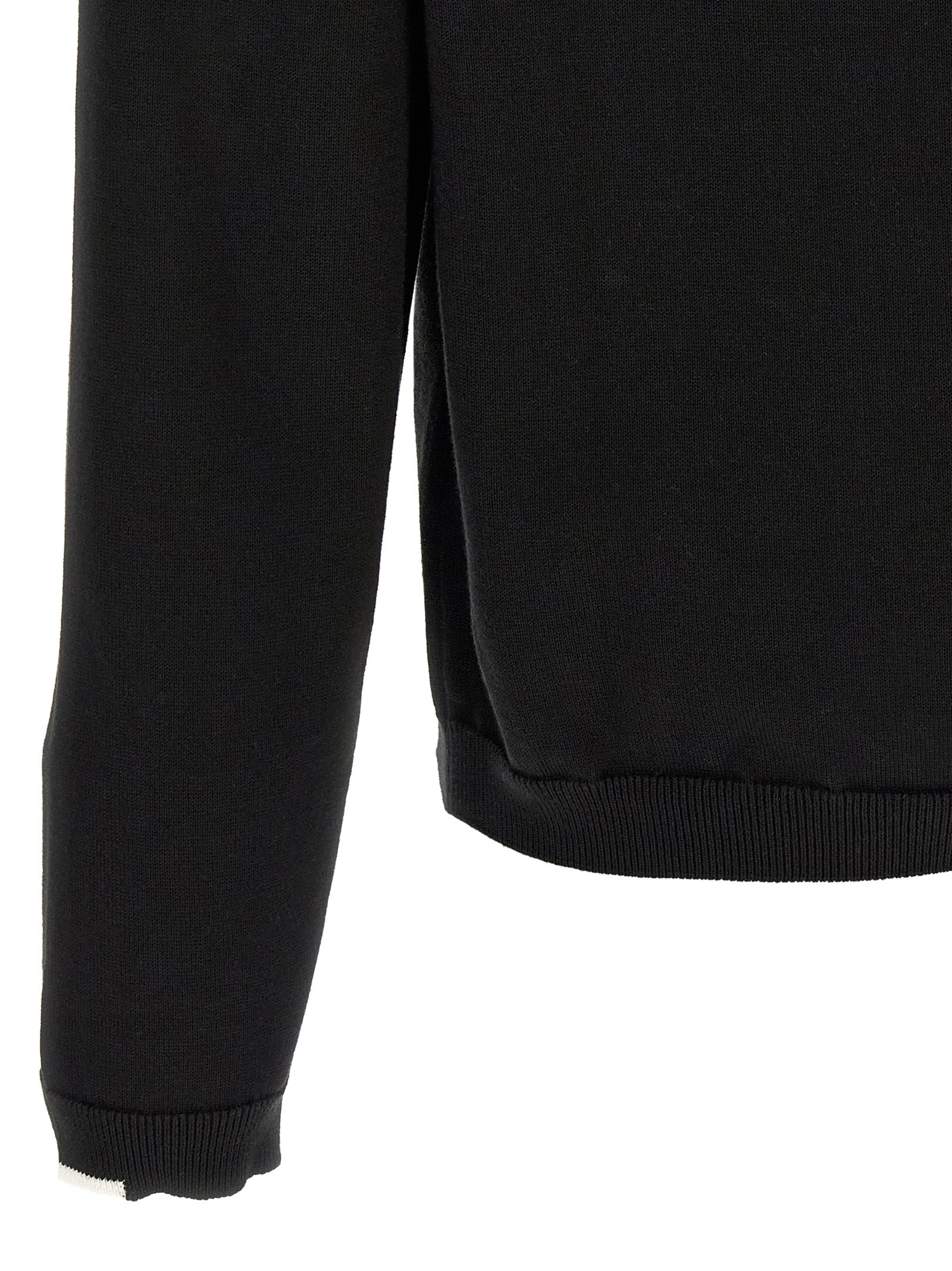 Schwarzer Baumwollcardigan