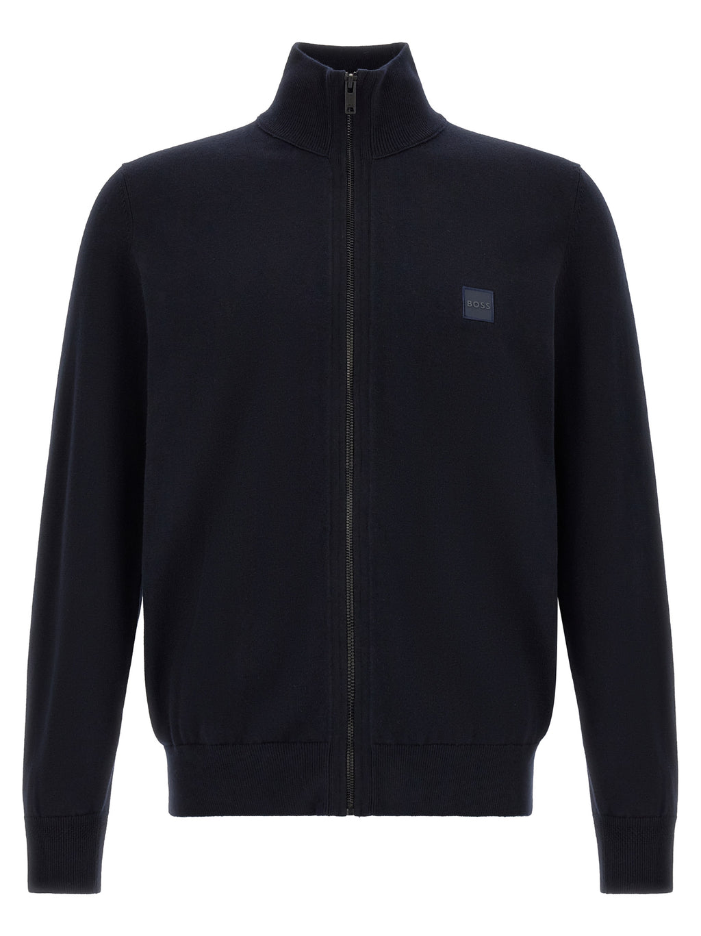 Blauer Baumwollcardigan