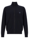 Blauer Baumwollcardigan