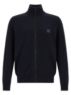Blauer Baumwollcardigan
