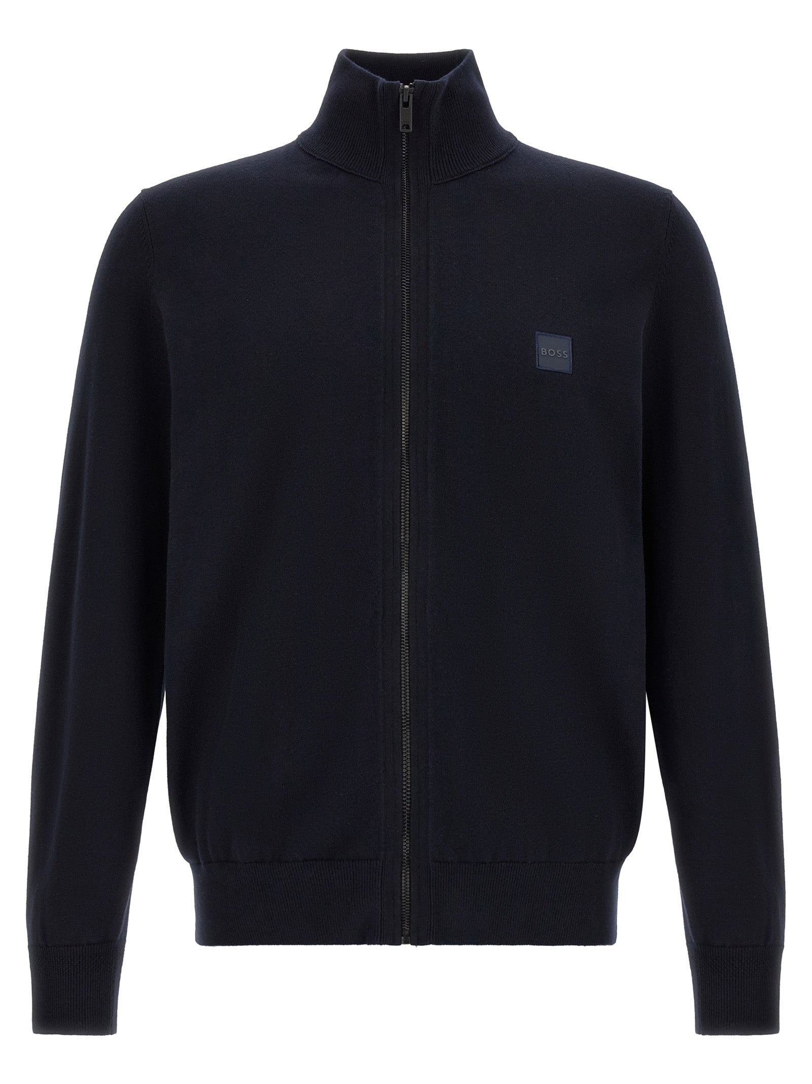 Blauer Baumwollcardigan