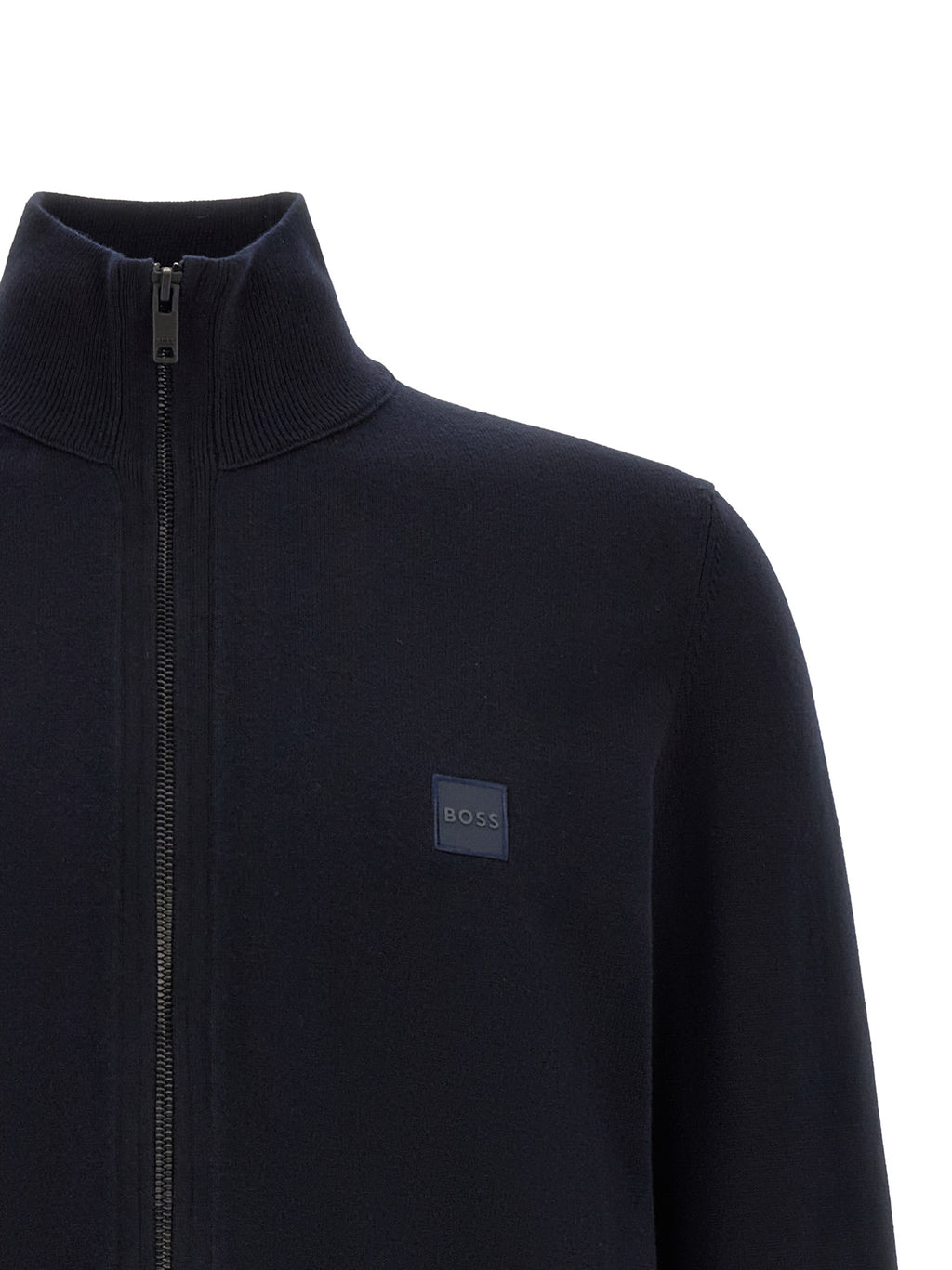 Blauer Baumwollcardigan