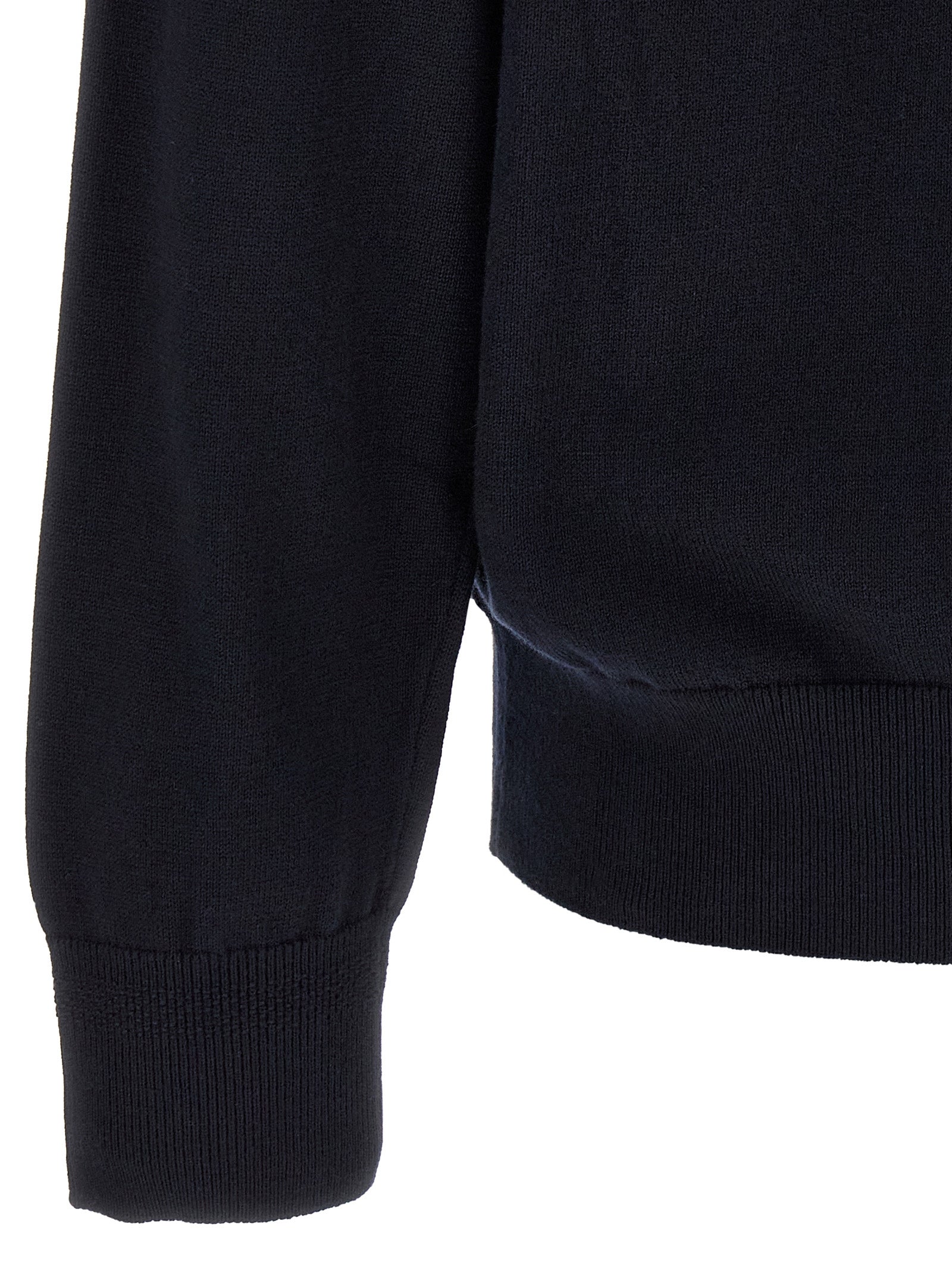 Blauer Baumwollcardigan