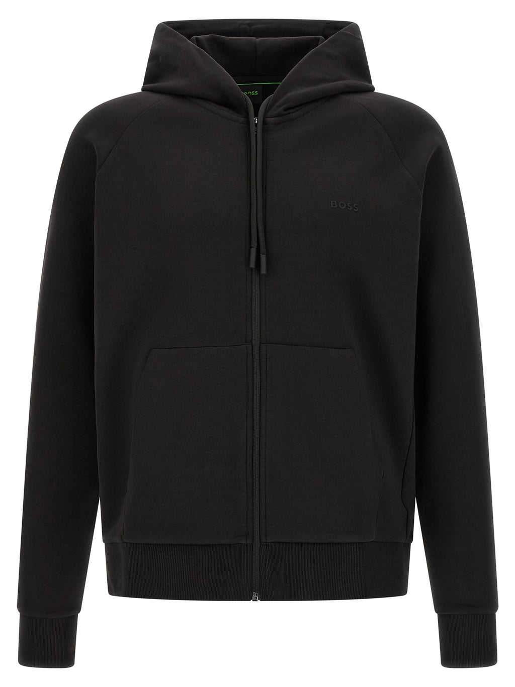 Schwarzer Baumwoll-Sweatshirt