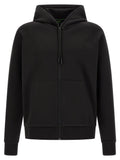 Schwarzer Baumwoll-Sweatshirt