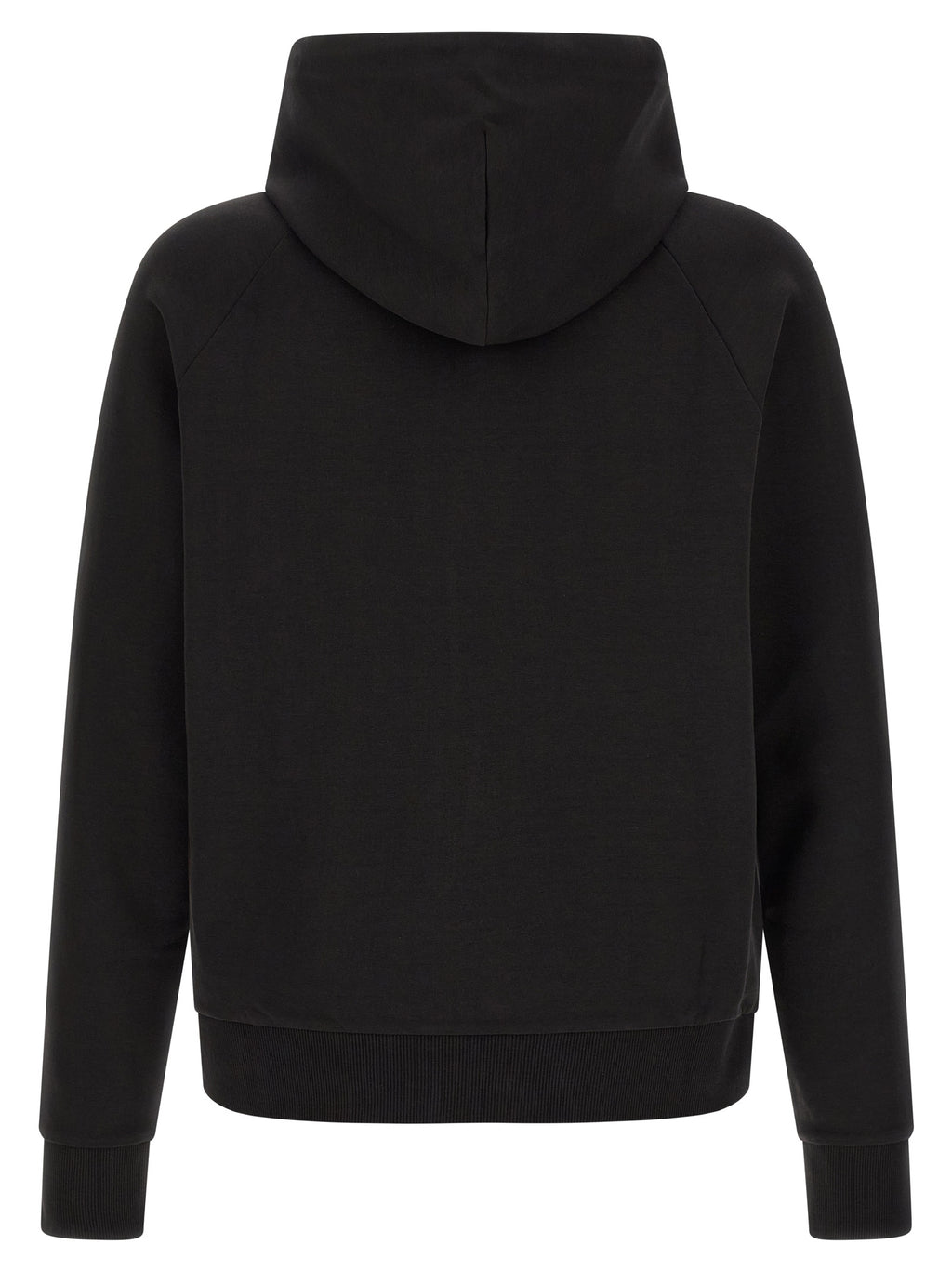Schwarzer Baumwoll-Sweatshirt