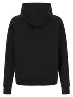 Schwarzer Baumwoll-Sweatshirt