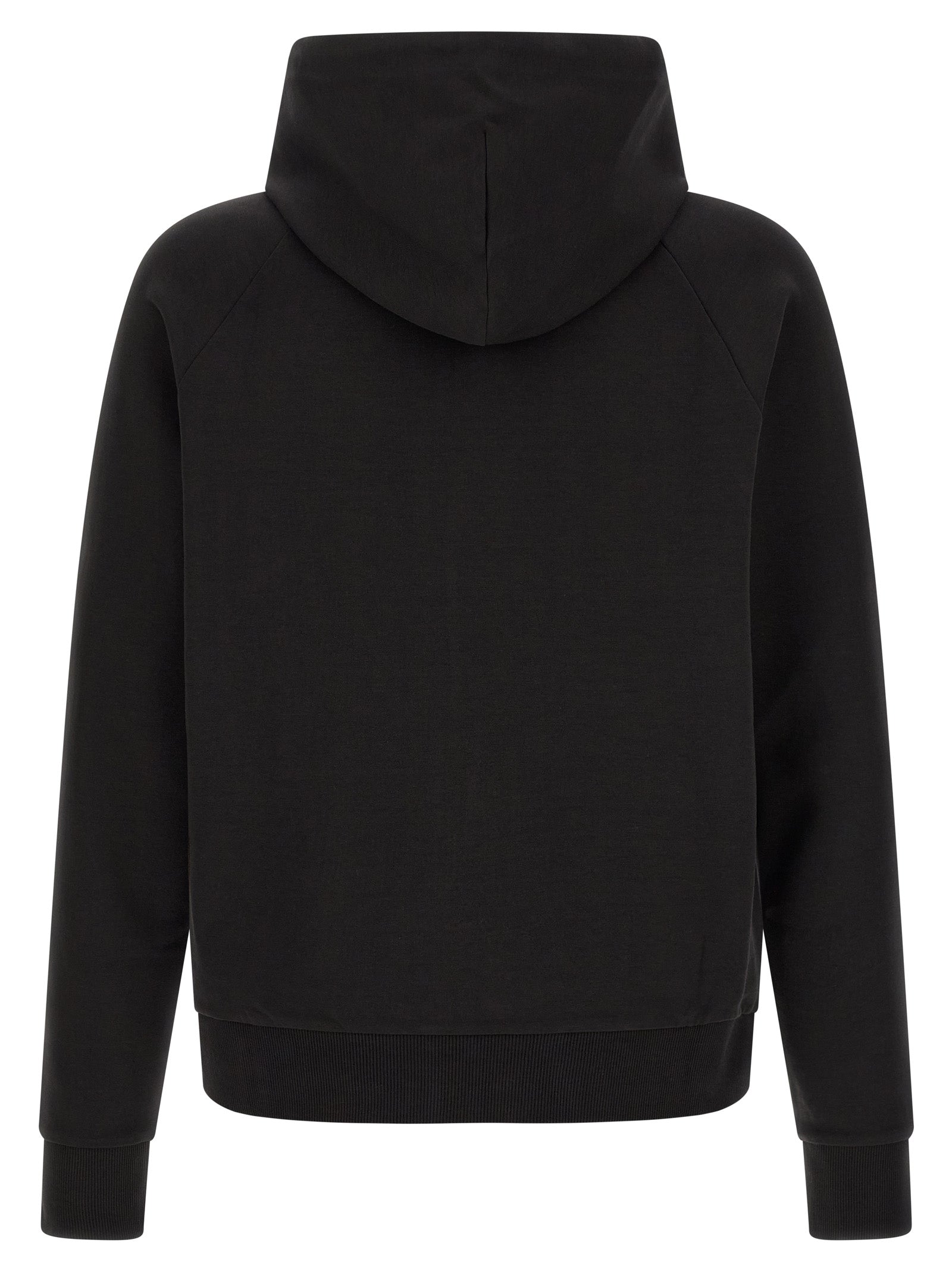 Schwarzer Baumwoll-Sweatshirt