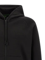 Schwarzer Baumwoll-Sweatshirt