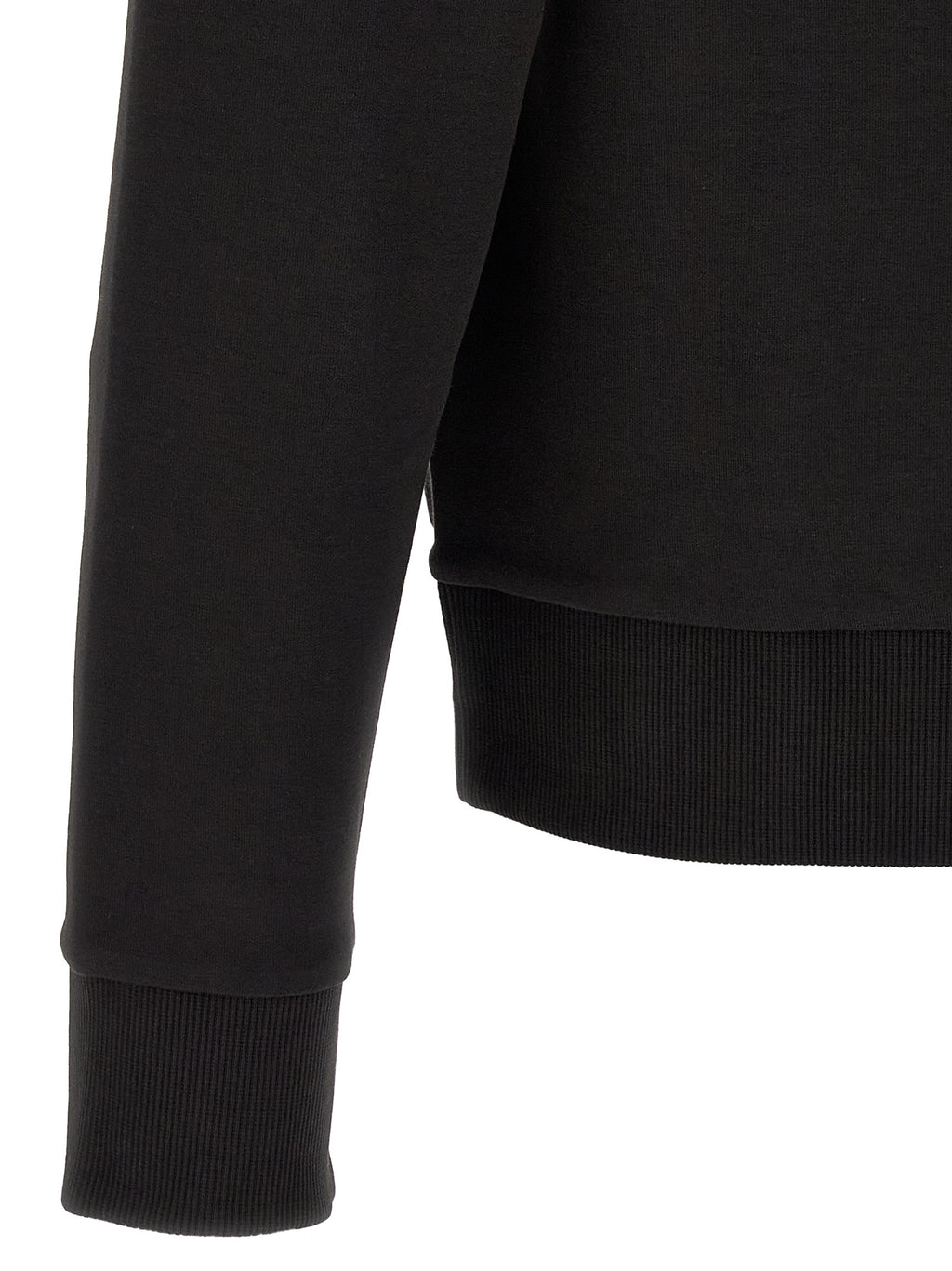 Schwarzer Baumwoll-Sweatshirt