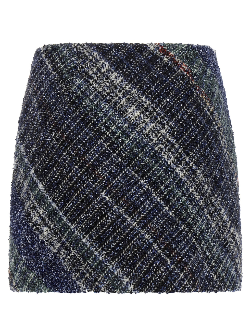 Blaue Woll-Maxirock