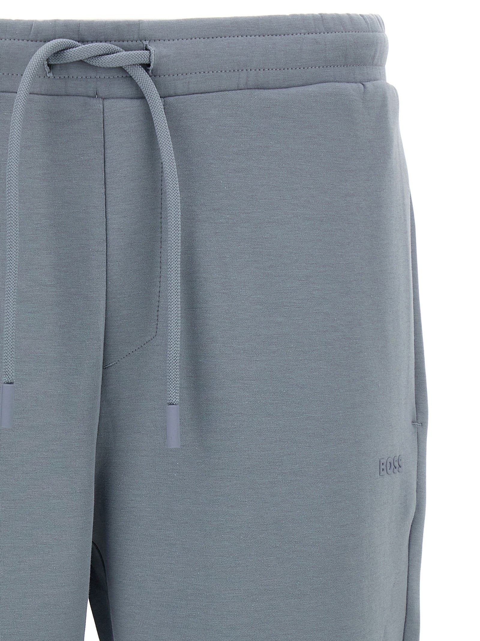 Graue Baumwoll-Jogginghose (Sporthose)