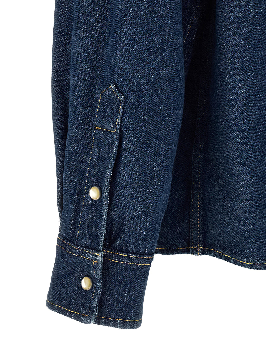 Blaue Baumwollbluse
