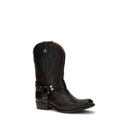 Schwarze Bos Taurus Kalbsleder-Stiefel