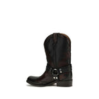 Schwarze Bos Taurus Kalbsleder-Stiefel