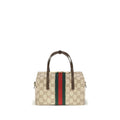 Beige Stoff-Handtasche