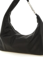 Schwarze Kalbsleder-Schultertasche