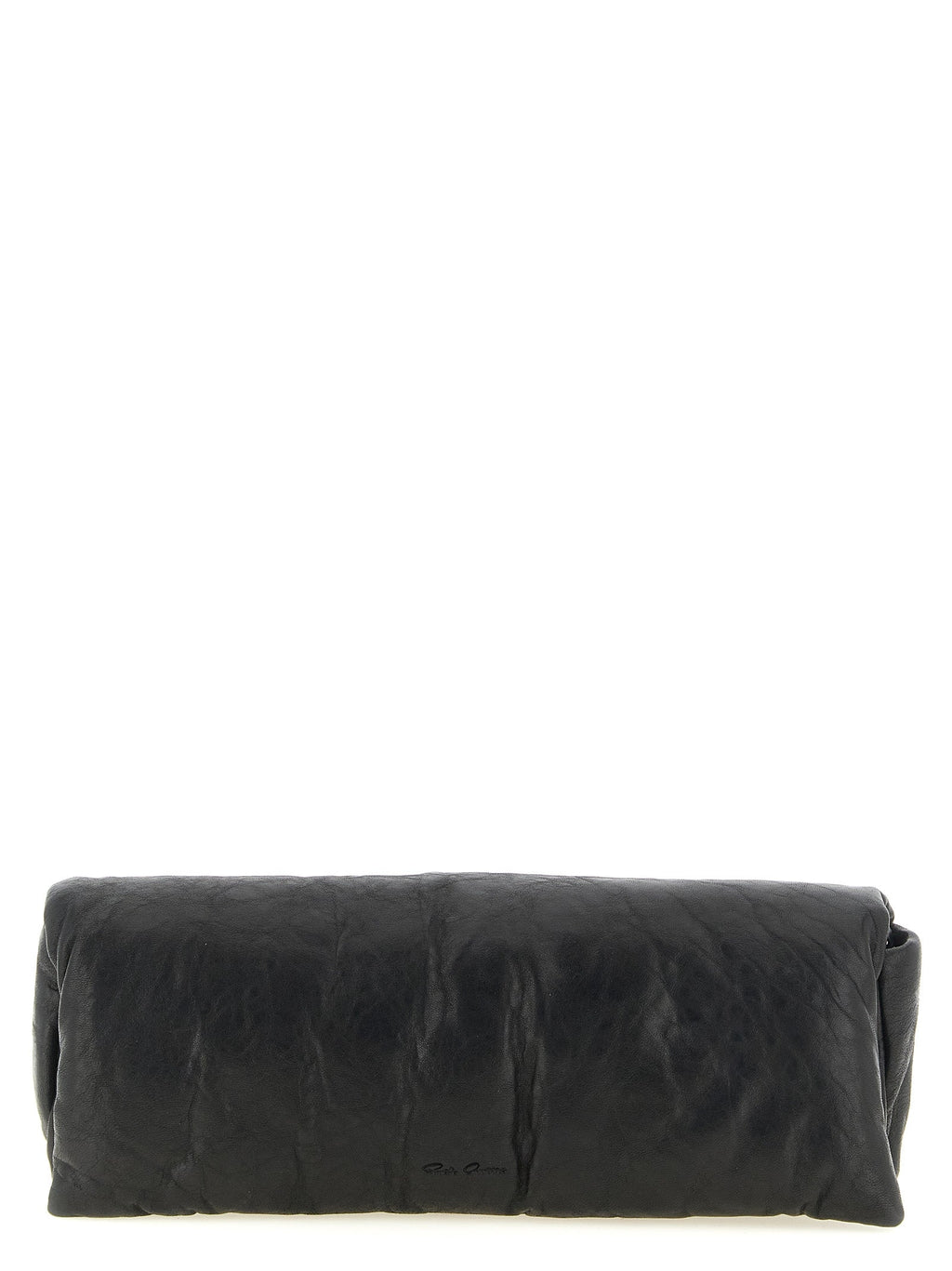 Schwarze Lammleder-Clutch Rick Owens