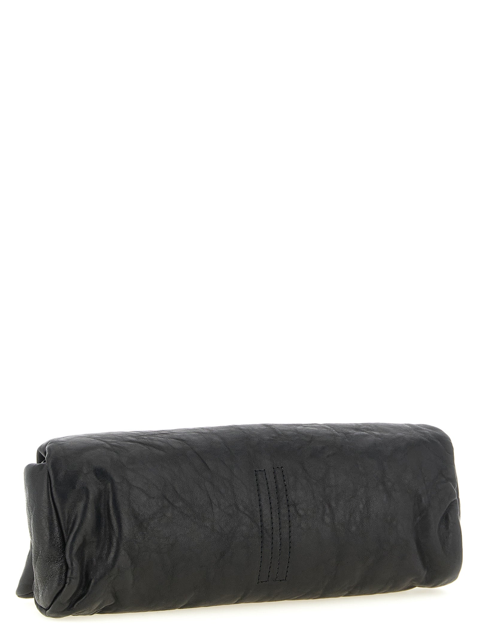 Schwarze Lammleder-Clutch Rick Owens