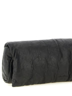 Schwarze Lammleder-Clutch Rick Owens