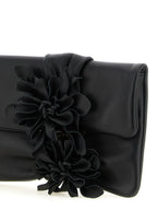 Schwarze Lammleder-Clutch