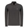 Schwarzes Herren-Poloshirt aus Baumwolle