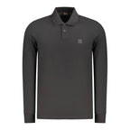 Schwarzes Herren-Poloshirt aus Baumwolle