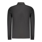 Schwarzes Herren-Poloshirt aus Baumwolle