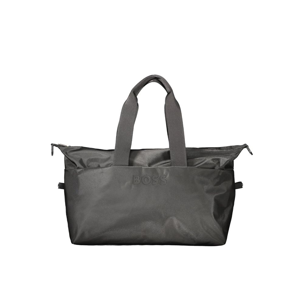 Schwarze Herren-Tasche aus Polyurethan