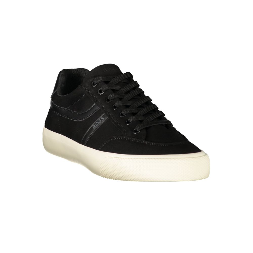 Schwarze Sportschuhe aus Polyester