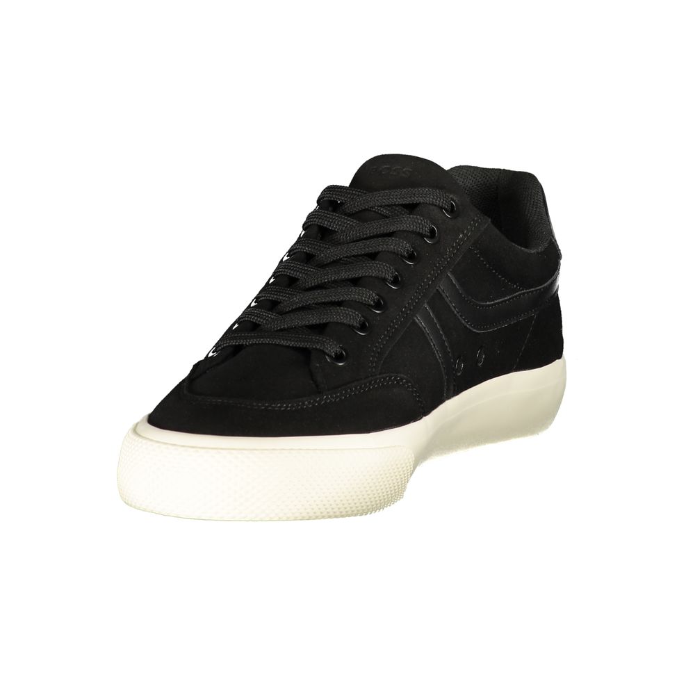 Schwarze Sportschuhe aus Polyester