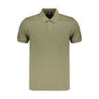 Grünes Herren-Poloshirt aus Baumwolle