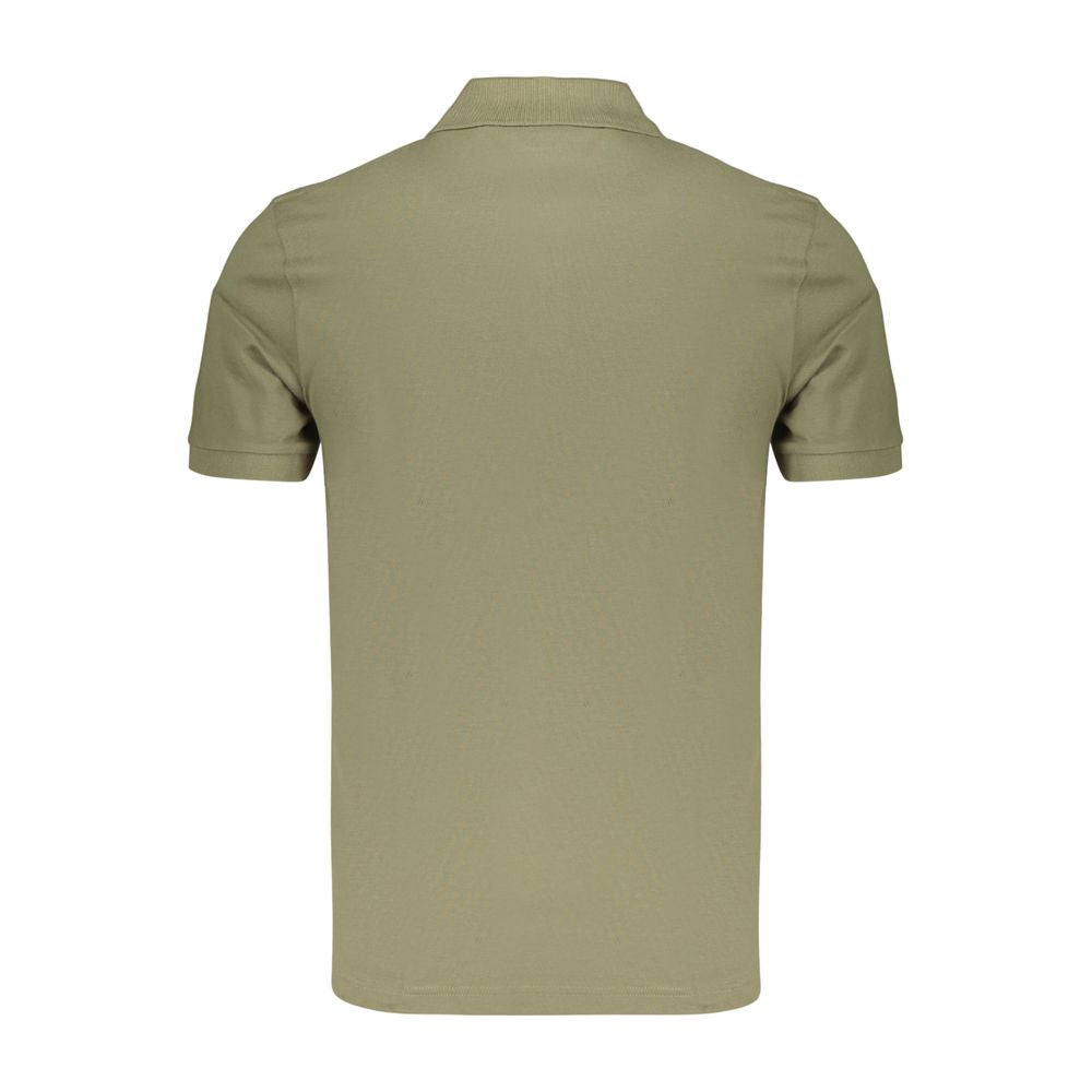 Grünes Herren-Poloshirt aus Baumwolle