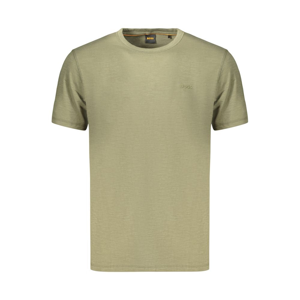 Grünes Baumwoll-T-Shirt für Herren