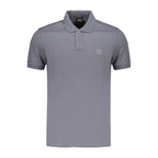 Blaues Baumwoll-Poloshirt für Herren
