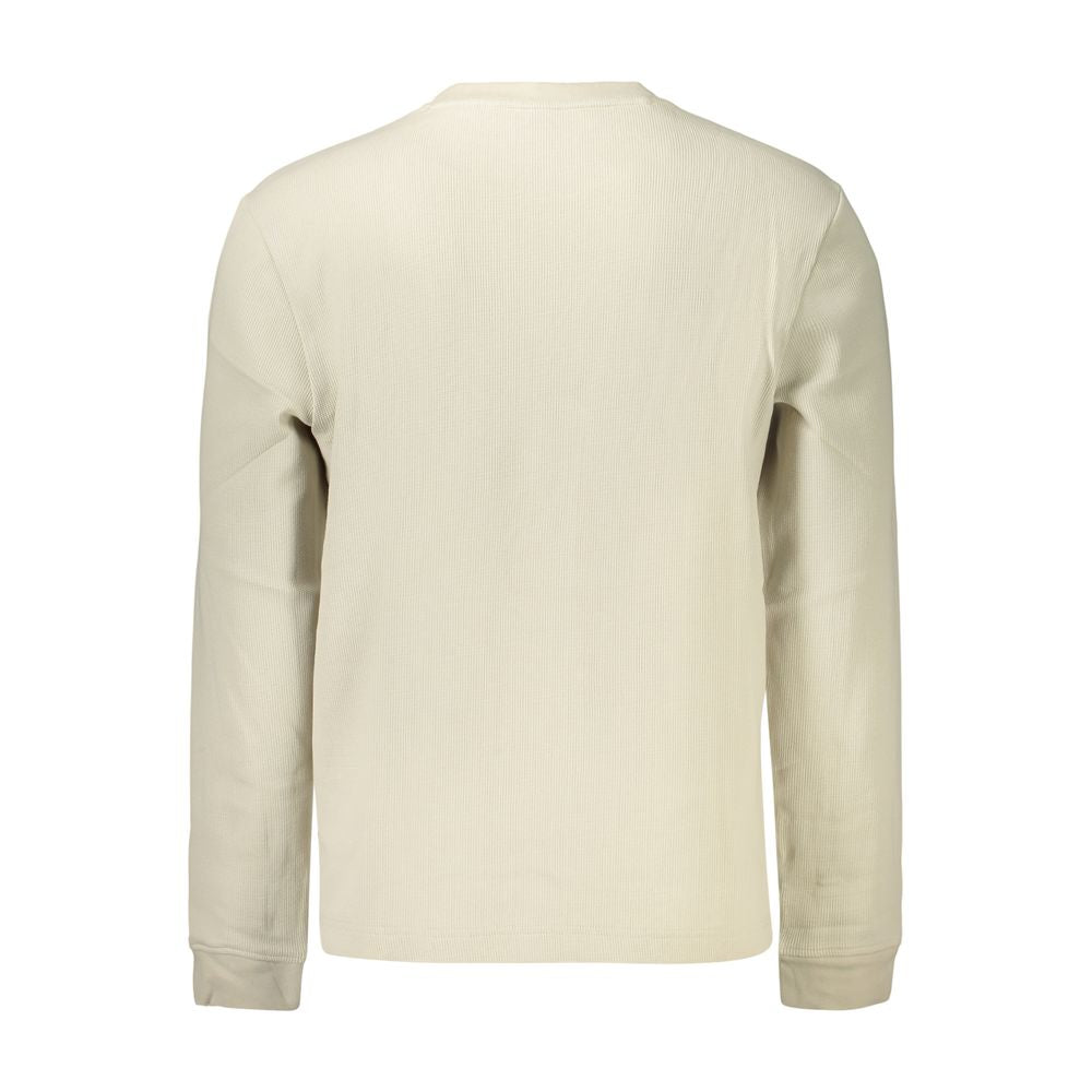 Beige Baumwollhemd für Herren