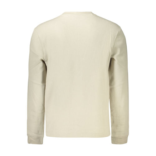 Beige Baumwollhemd für Herren
