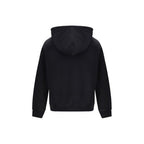 Schwarzer Baumwoll-Sweatshirt
