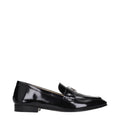 Schwarze Leder Loafer zum Hineinschlüpfen