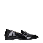 Schwarze Leder Loafer zum Hineinschlüpfen
