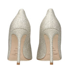 Pumps aus Kunststoff mit hohen Absätzen in Gold