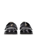 Schwarze Leder Loafer zum Hineinschlüpfen