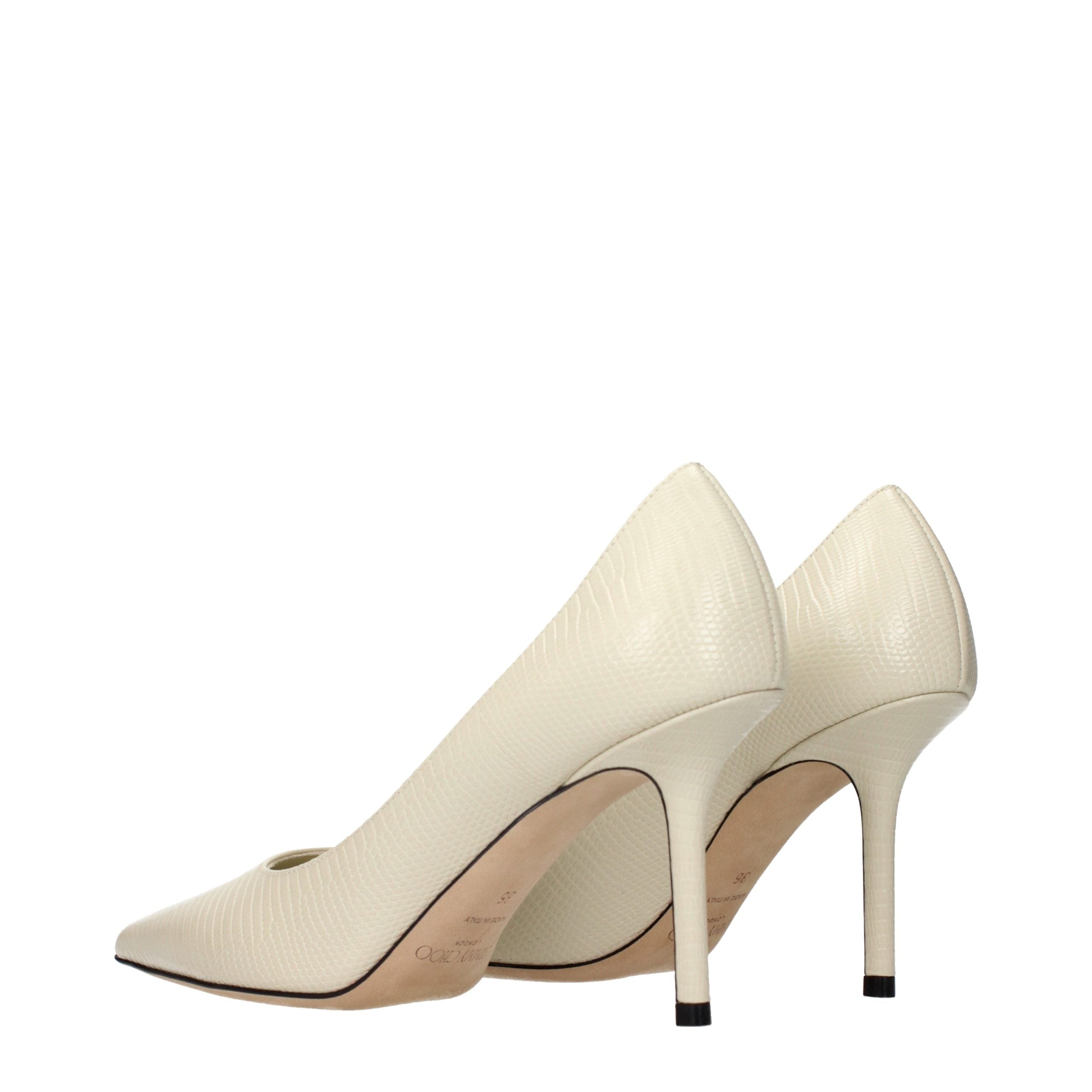 Beige Leder Pumps mit hohem Absatz