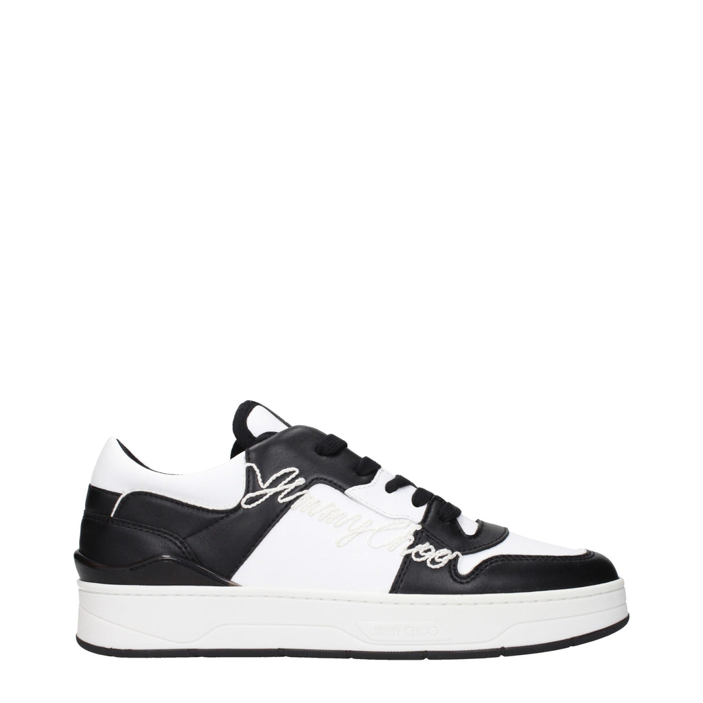 Schwarze Leder-Sneakers